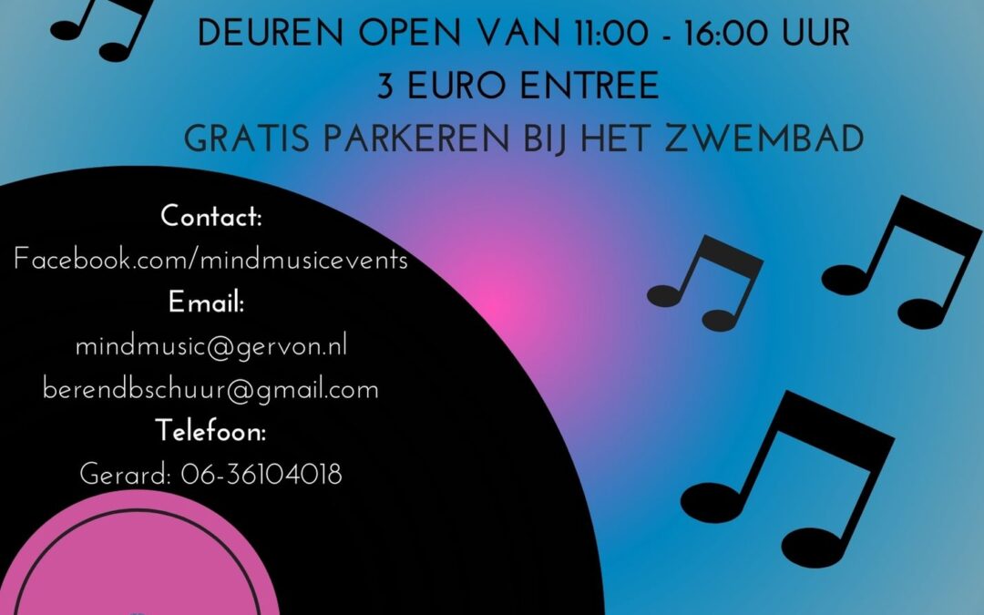 20ste Platen- en CD-beurs Mind Music te Harmelen